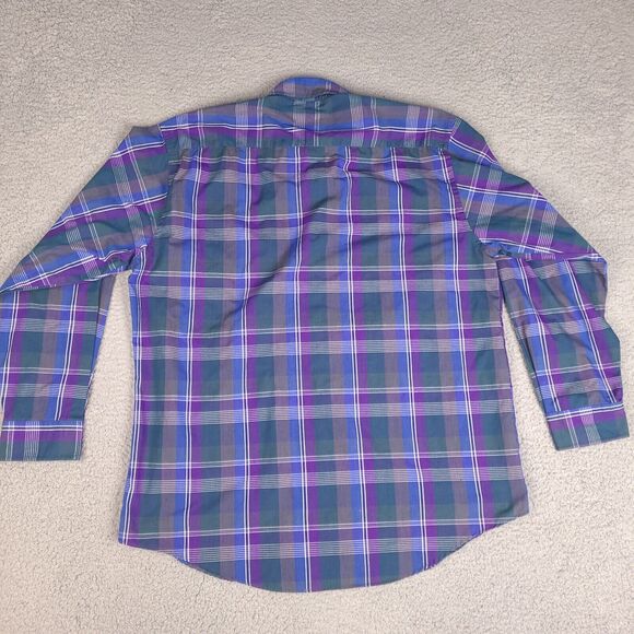 Brittany Bay Shirt Mens Large Multi Color Button Down Long Sleeve Plaid Preppy - Picture 7 of 14